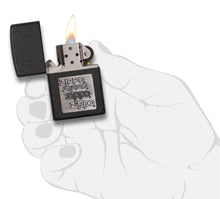 Load image into Gallery viewer, Black Crackle Gold Zippo Logo
