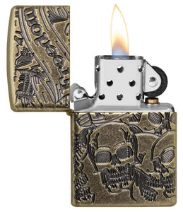 Armor<sup>®</sup> Freedom Skull Antique Brass